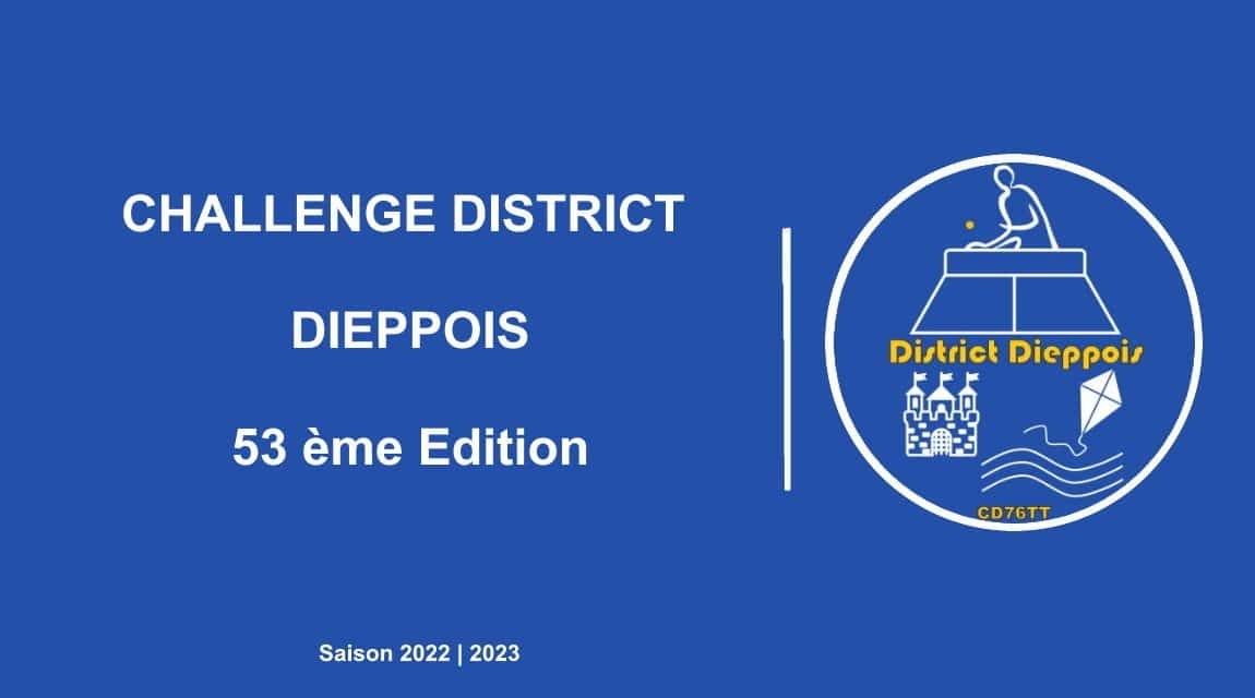 C’est parti pour la 53 ème édition du Challenge Du District Dieppois !