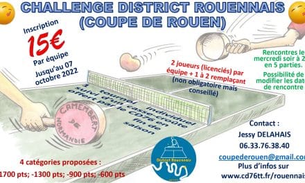 Coupe de Rouen : J10 et MAJ documents