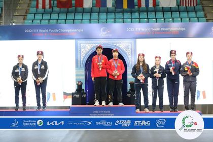 Gaëtane BLED du SPO Rouen Médaillé de Bronze en double au Championnat Jeunes à Tunis