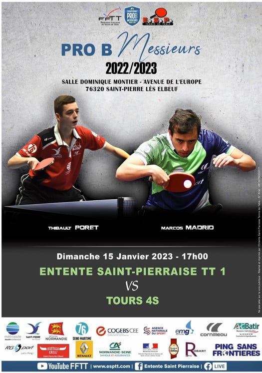 Prochaines Rencontres Pro B - Entente St Pierraise - Liens Pour Matchs ...