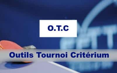 Nouvelles formations sur OTC (Outils Tournois Critériums ) application qui permet d’accéder à une des fonctions utilisables pour la gestion d’un tournoi.