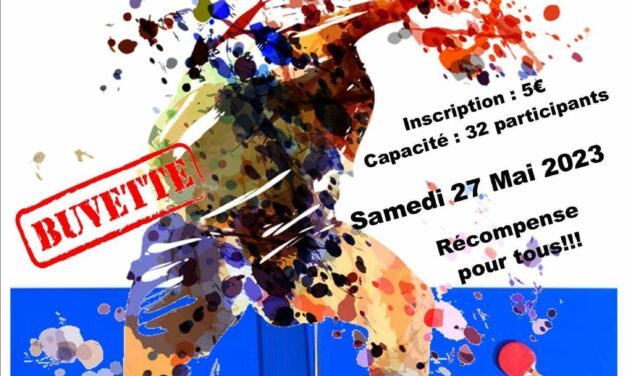 2eme édition du tournoi de l’ASTT en hommage à Christian Cote et Nathalie Gonfreville – le samedi 27 mai