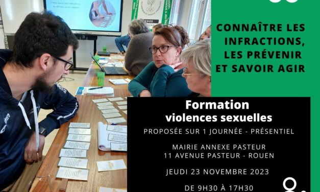 Formation « Violences sexuelles » – Seine-Maritime – 23 Novembre