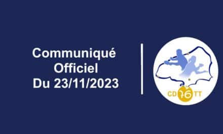 Communiqué Officiel CD76TT – C500 ~ Circuit Jeunes – District Dieppois