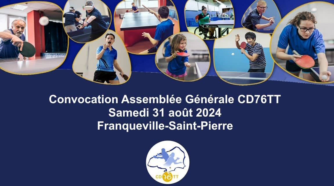 Convocation Assemblée Générale CD76TT 31 Août 2024