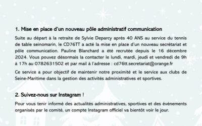 Newsletter CD76TT N°1