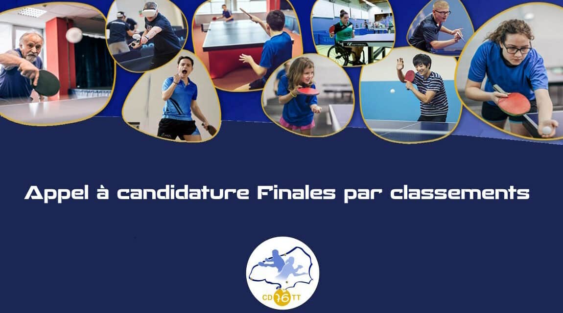 Appel à candidature pour l’organisation des finales par classements